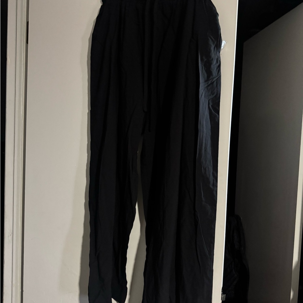 Elegant Black Wide Leg Women's Pants